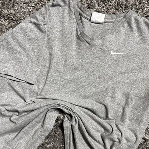 Vintage Nike Gray V Neck Shirt